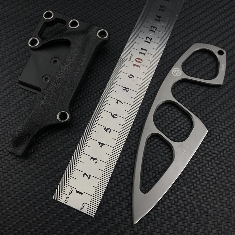 Boker Plus GS226 Miltner Adams MA-2 Fixed Blade Knuckle Knife | 2.5" 440C Titanium Coated Blade