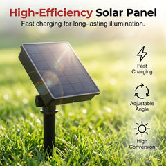8 Pack Solar Star Lights/250th Anniversary Flag Light Set/ Patriotic LED Decoration Outside
