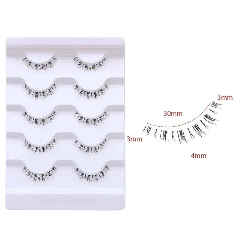 Natural-style Bottom Lash (5-pair pack)