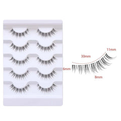 Natural-style Bottom Lash (5-pair pack)