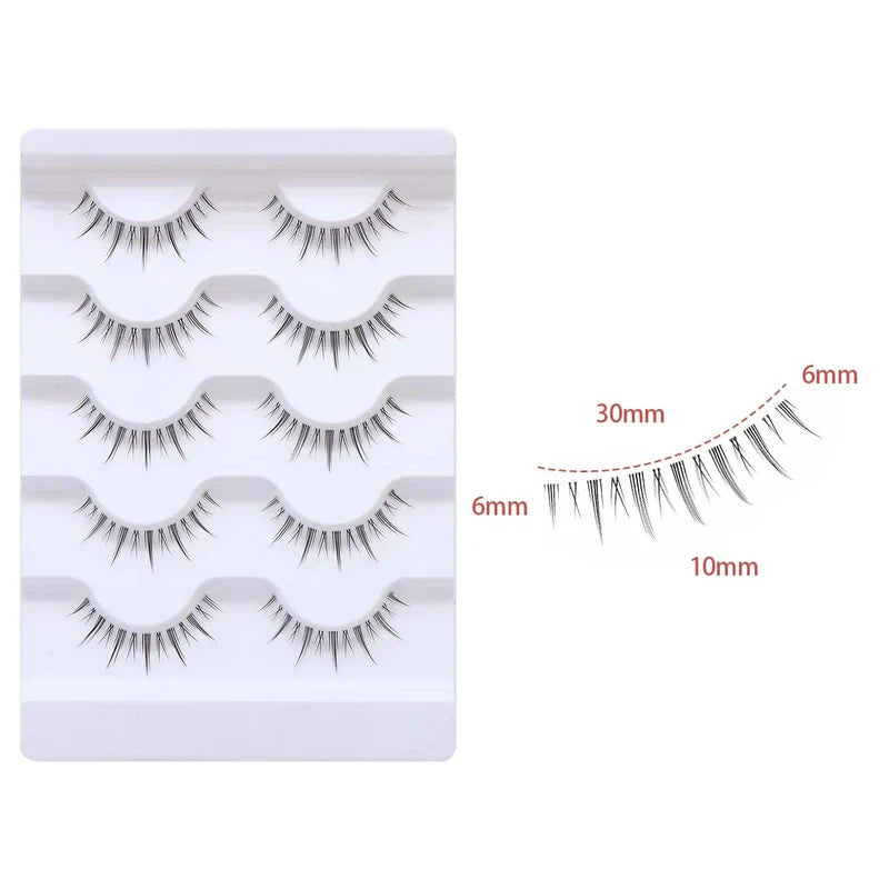 Natural-style Bottom Lash (5-pair pack)