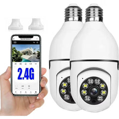 Light Bulb Security Camera 2 Pack