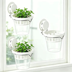 No Drill Suction Cup Hydroponic Planter