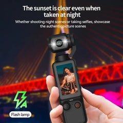 Portable Ultra HD Video Recorder with 180° Rotating Lens
