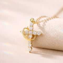 Crown Cross Faith Necklace