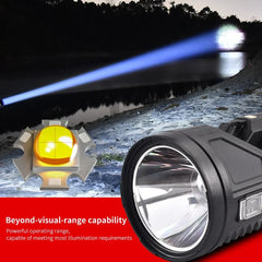 Extra Large Solar Flashlight Rechargeable Searchlight Long Range Carry Torch