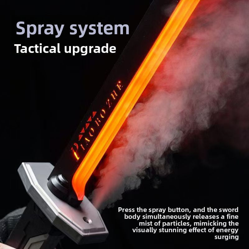Cool colorful streamer lightsaber, spray laser  lightsaber, sound and light laser  lightsaber New HomeGoods